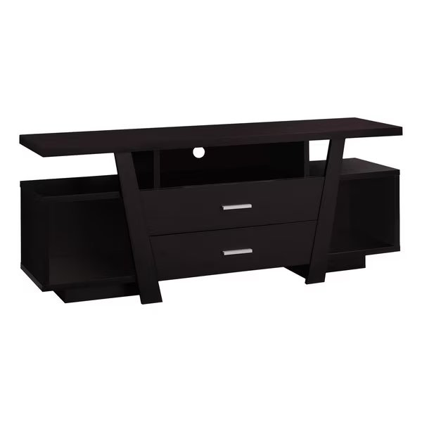 Tv Stand, 60 Inch, Console, Storage Drawers, Living Room, Bedroom, Laminate, Brown, Monarch Specialties, Mfr#: I 2720